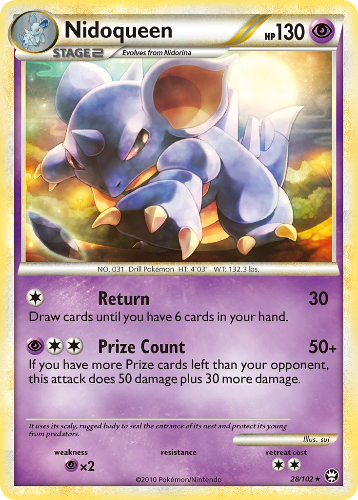 Nidoqueen (28/102) [HeartGold & SoulSilver: Triumphant] | Card Merchant Takapuna