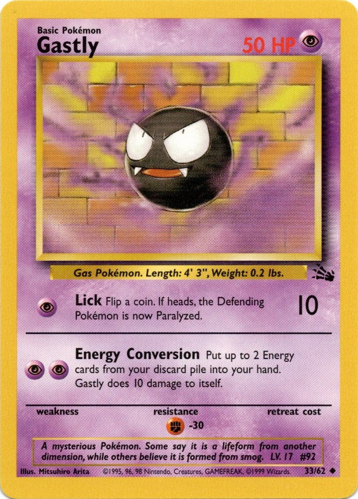 Gastly (33/62) [Fossil Unlimited] | Card Merchant Takapuna