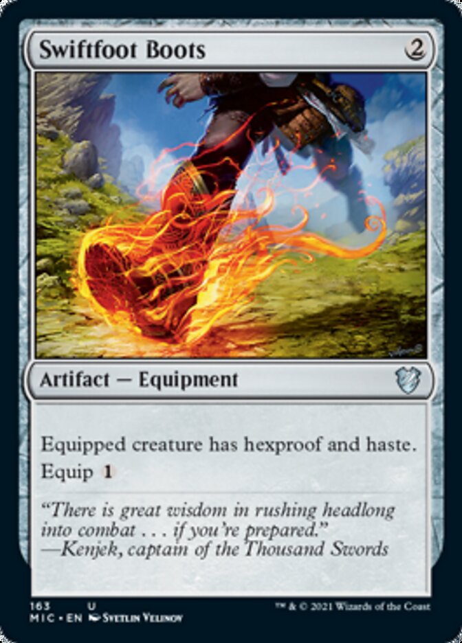 Swiftfoot Boots [Innistrad: Midnight Hunt Commander] | Card Merchant Takapuna