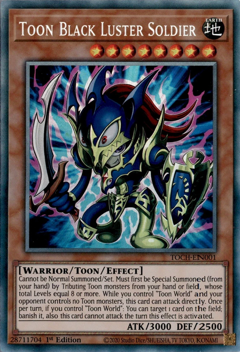 Toon Black Luster Soldier [TOCH-EN001] Collector's Rare | Card Merchant Takapuna