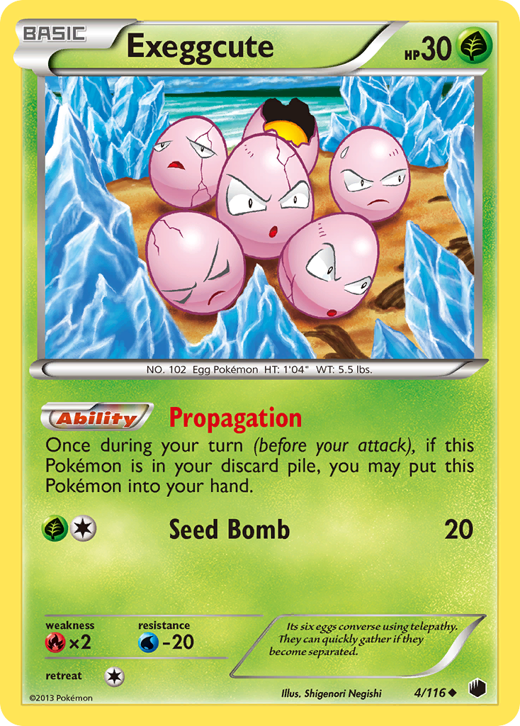 Exeggcute (4/116) [Black & White: Plasma Freeze] | Card Merchant Takapuna