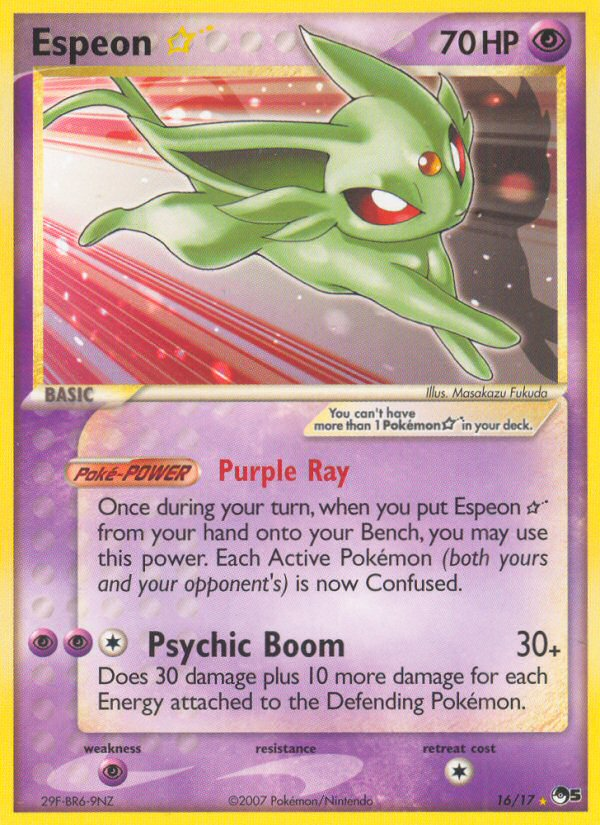 Espeon Star (16/17) [POP Series 5] | Card Merchant Takapuna