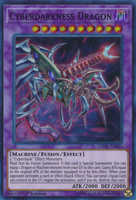 Cyberdarkness Dragon [LEDU-EN024] Super Rare | Card Merchant Takapuna