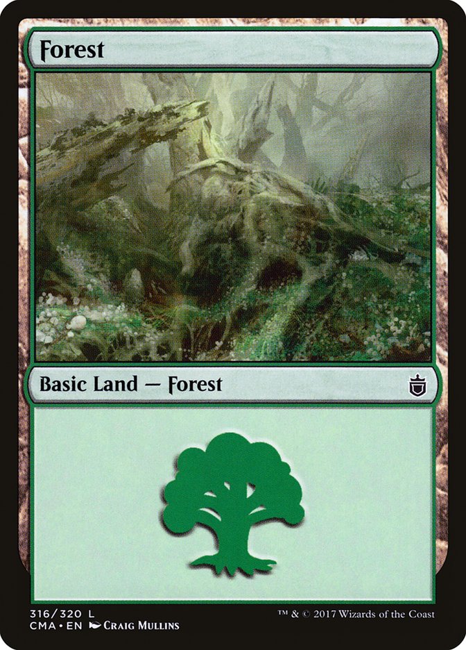 Forest (316) [Commander Anthology] | Card Merchant Takapuna