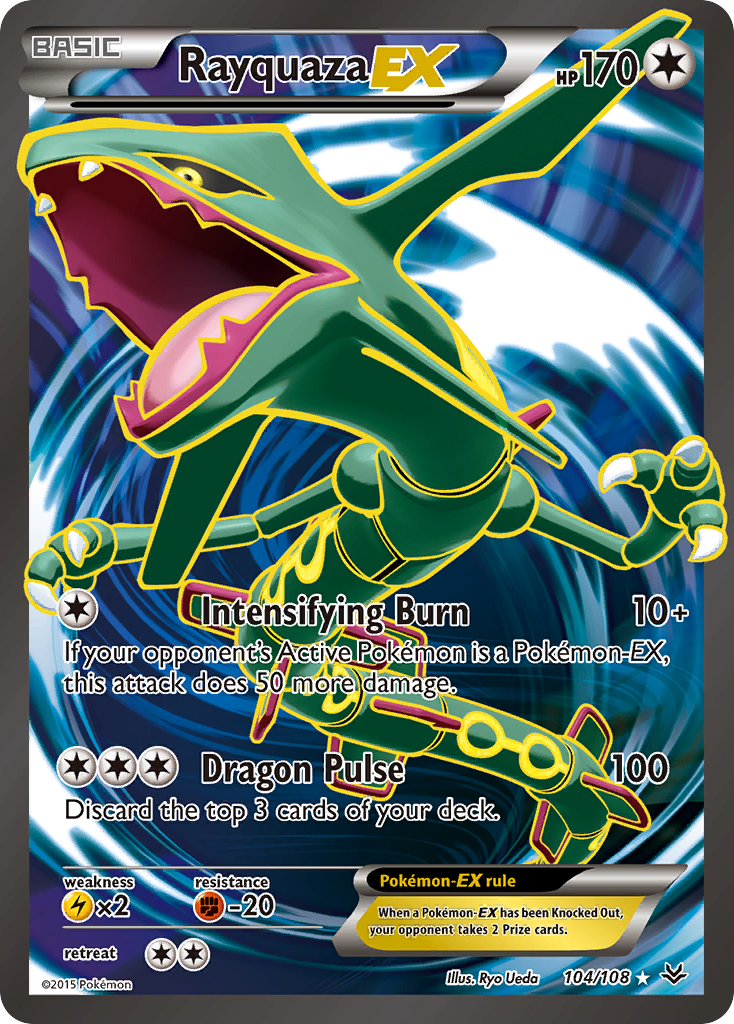 Rayquaza EX (104/108) [XY: Roaring Skies] | Card Merchant Takapuna