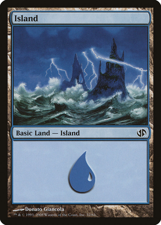 Island (32) [Duel Decks: Jace vs. Chandra] | Card Merchant Takapuna