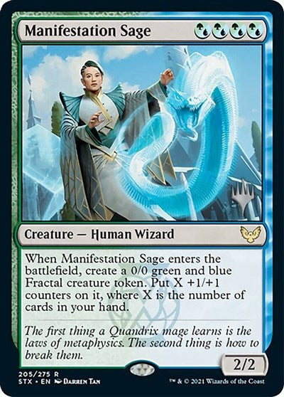 Manifestation Sage (Promo Pack) [Strixhaven: School of Mages Promos] | Card Merchant Takapuna