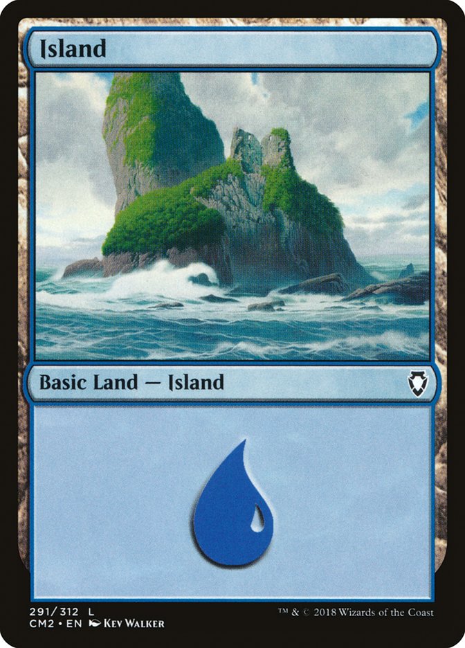 Island (291) [Commander Anthology Volume II] | Card Merchant Takapuna