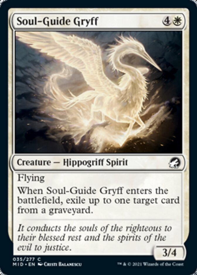 Soul-Guide Gryff [Innistrad: Midnight Hunt] | Card Merchant Takapuna