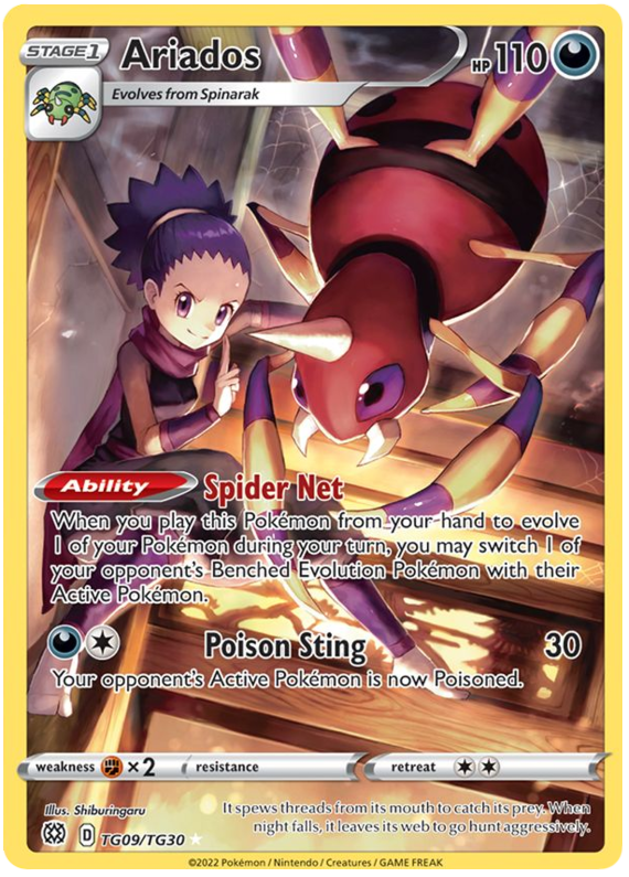 Ariados (TG09/TG30) [Sword & Shield: Brilliant Stars] | Card Merchant Takapuna