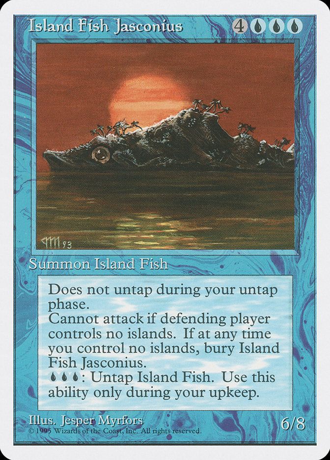 Island Fish Jasconius [Fourth Edition] | Card Merchant Takapuna