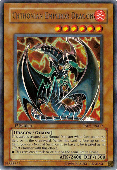 Chthonian Emperor Dragon [TAEV-EN019] Ultra Rare | Card Merchant Takapuna