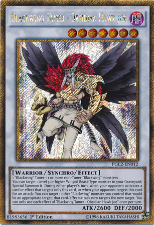 Blackwing Tamer - Obsidian Hawk Joe [PGL2-EN012] Gold Secret Rare | Card Merchant Takapuna