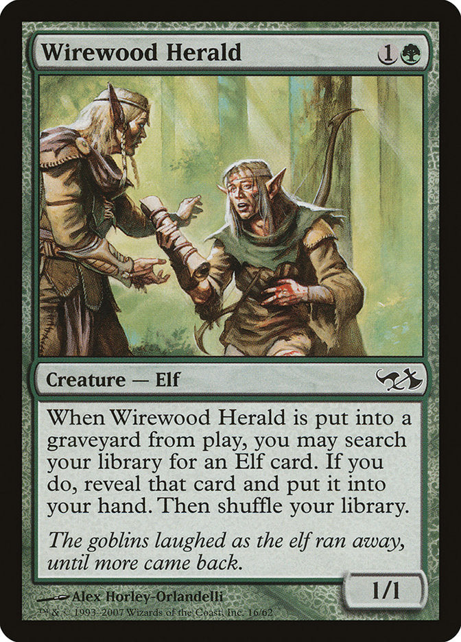 Wirewood Herald [Duel Decks: Elves vs. Goblins] | Card Merchant Takapuna