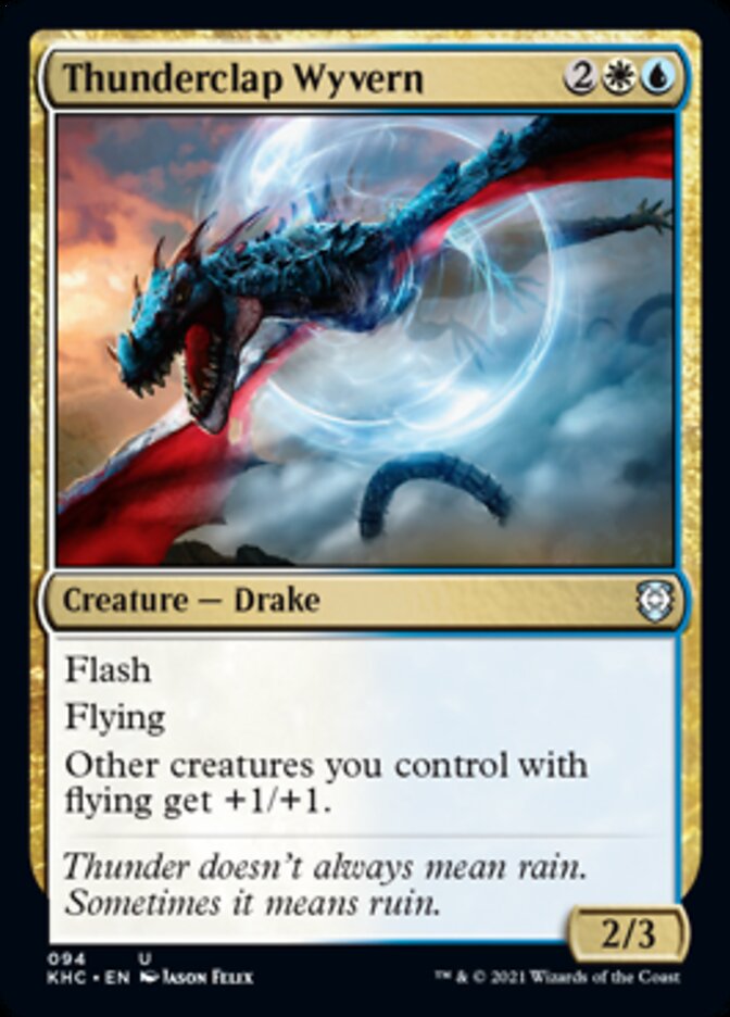 Thunderclap Wyvern [Kaldheim Commander] | Card Merchant Takapuna