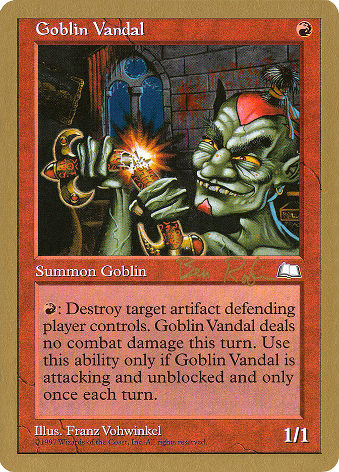 Goblin Vandal (Ben Rubin) [World Championship Decks 1998] | Card Merchant Takapuna