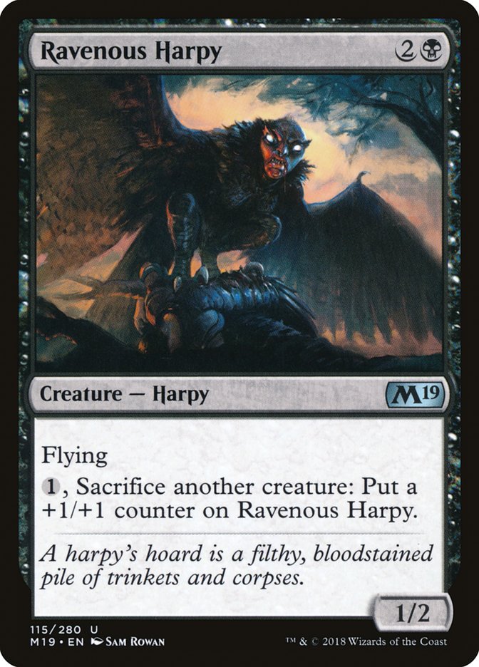 Ravenous Harpy [Core Set 2019] | Card Merchant Takapuna