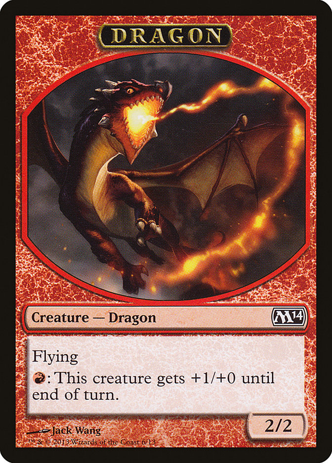 Dragon Token [Magic 2014 Tokens] | Card Merchant Takapuna