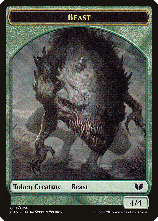 Beast // Snake (017) Double-Sided Token [Commander 2015 Tokens] | Card Merchant Takapuna