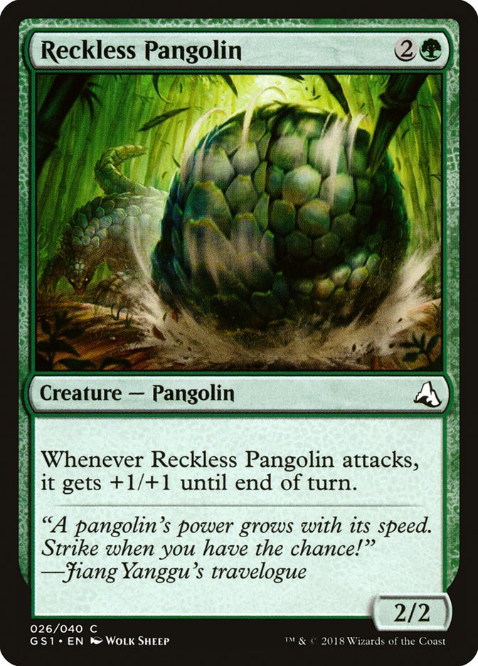 Reckless Pangolin [Global Series Jiang Yanggu & Mu Yanling] | Card Merchant Takapuna