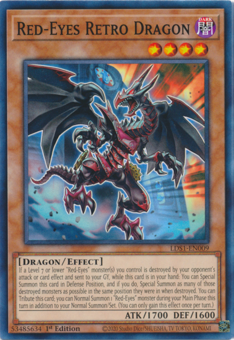 Red-Eyes Retro Dragon [LDS1-EN009] Common | Card Merchant Takapuna