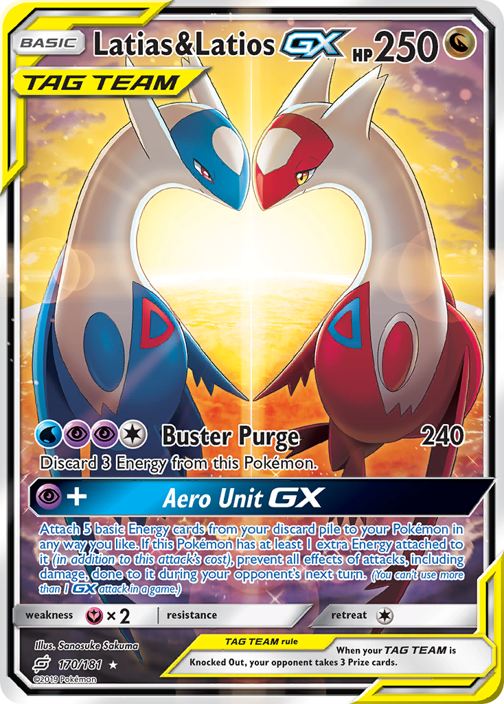 Latias & Latios GX (170/181) [Sun & Moon: Team Up] | Card Merchant Takapuna