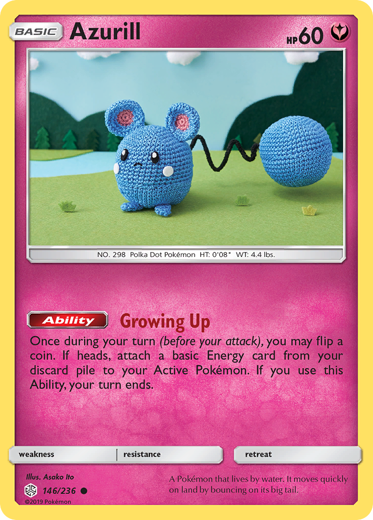 Azurill (146/236) [Sun & Moon: Cosmic Eclipse] | Card Merchant Takapuna