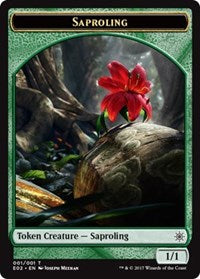 Saproling // Treasure (007) Double-Sided Token [Explorers of Ixalan Tokens] | Card Merchant Takapuna