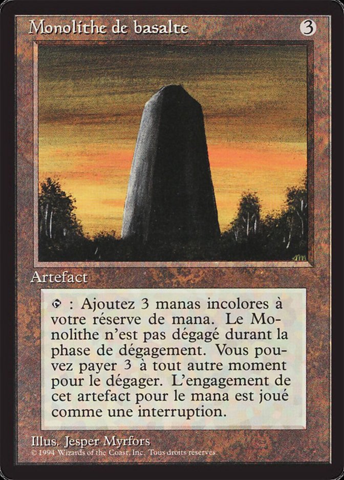 Basalt Monolith [Foreign Black Border] | Card Merchant Takapuna