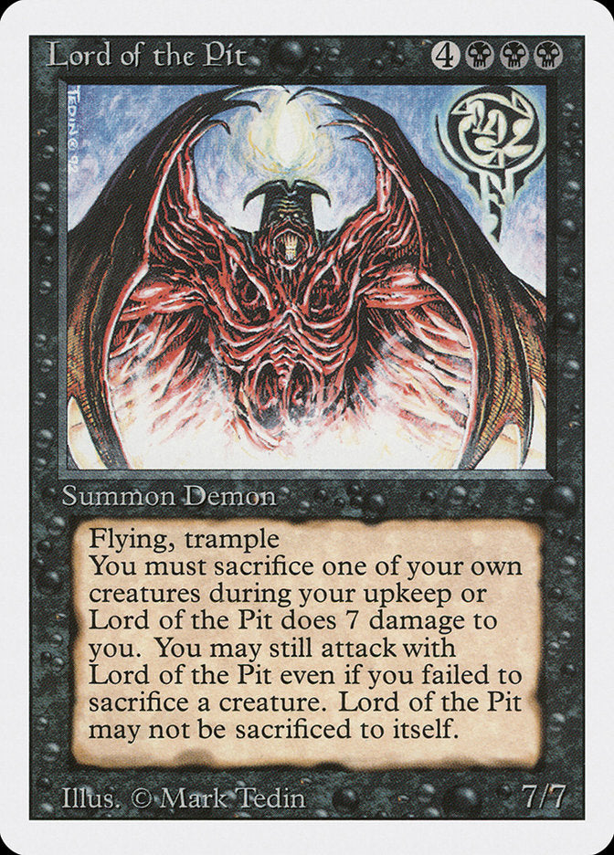 Lord of the Pit [Revised Edition] | Card Merchant Takapuna