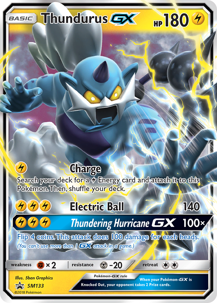 Thundurus GX (SM133) [Sun & Moon: Black Star Promos] | Card Merchant Takapuna