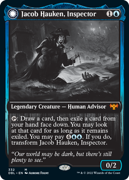 Jacob Hauken, Inspector // Hauken's Insight [Innistrad: Double Feature] | Card Merchant Takapuna