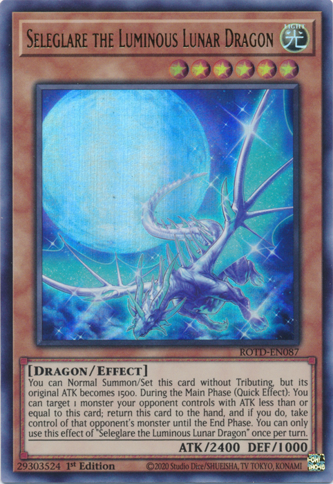 Seleglare the Luminous Lunar Dragon [ROTD-EN087] Ultra Rare | Card Merchant Takapuna