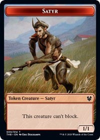 Satyr // Spider Double-Sided Token [Theros Beyond Death Tokens] | Card Merchant Takapuna