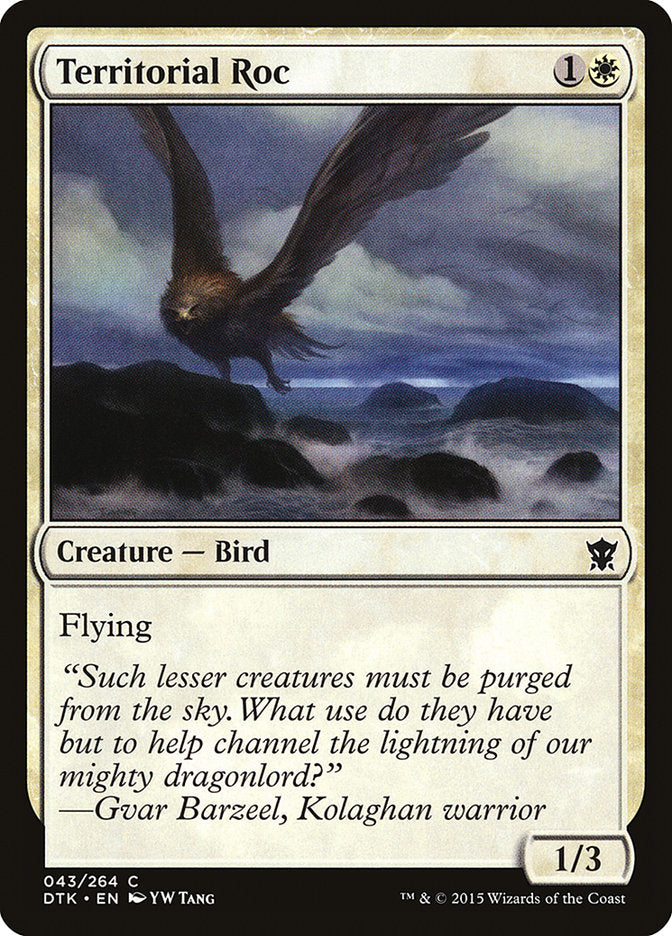 Territorial Roc [Dragons of Tarkir] | Card Merchant Takapuna