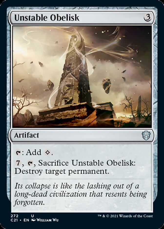 Unstable Obelisk [Commander 2021] | Card Merchant Takapuna