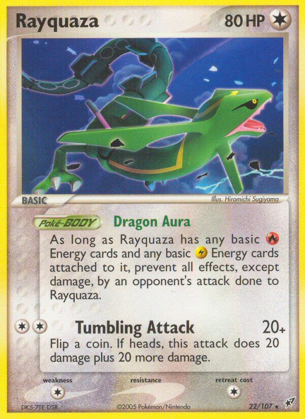 Rayquaza (22/107) (Theme Deck Exclusive) [EX: Deoxys] | Card Merchant Takapuna