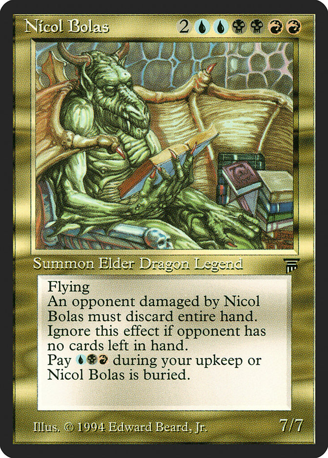 Nicol Bolas [Legends] | Card Merchant Takapuna