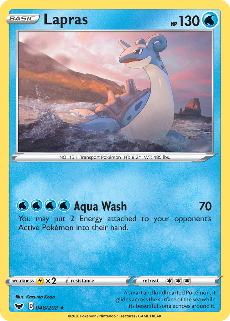 Lapras (048/202) [Sword & Shield: Base Set] | Card Merchant Takapuna