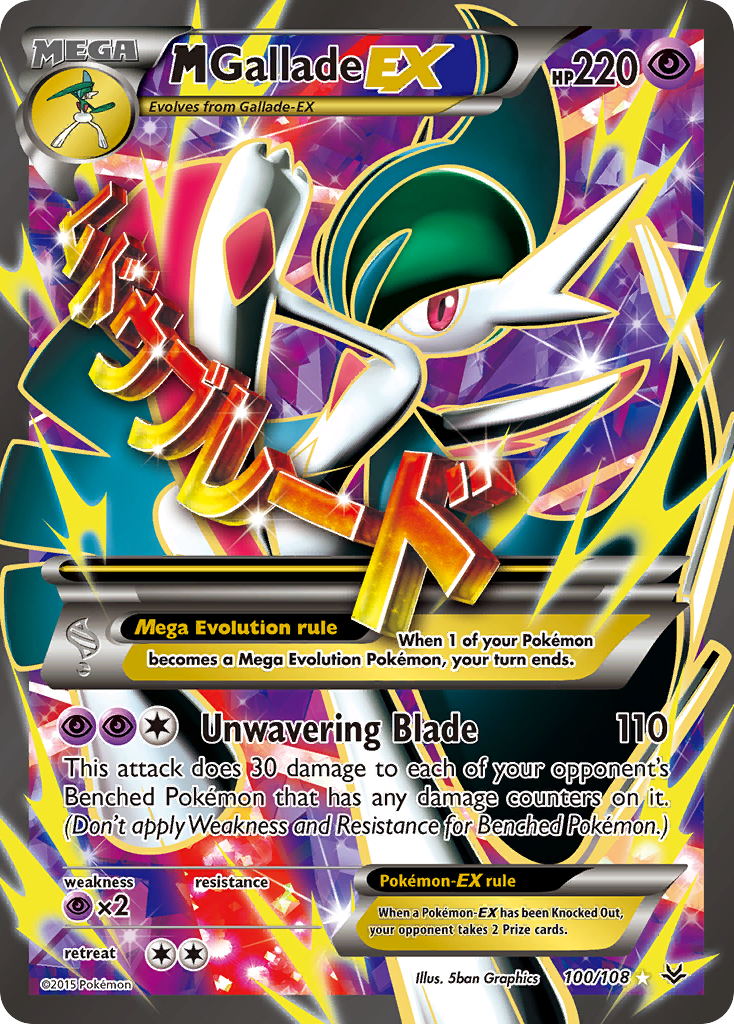 M Gallade EX (100/108) [XY: Roaring Skies] | Card Merchant Takapuna