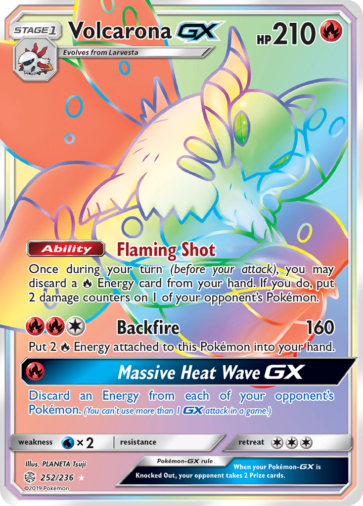 Volcarona GX (252/236) [Sun & Moon: Cosmic Eclipse] | Card Merchant Takapuna