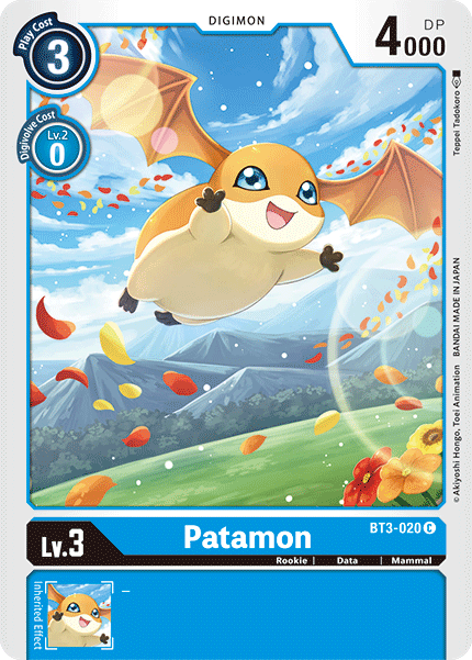 Patamon [BT3-020] [Release Special Booster Ver.1.5] | Card Merchant Takapuna