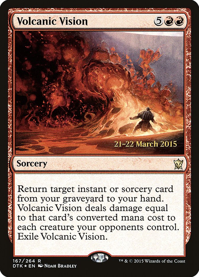 Volcanic Vision [Dragons of Tarkir Prerelease Promos] | Card Merchant Takapuna