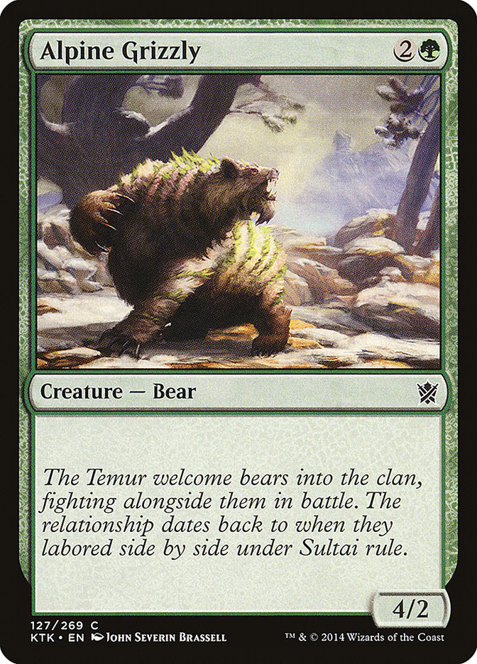 Alpine Grizzly [Khans of Tarkir] | Card Merchant Takapuna