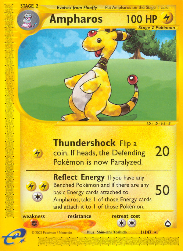 Ampharos (1/147) [Aquapolis] | Card Merchant Takapuna