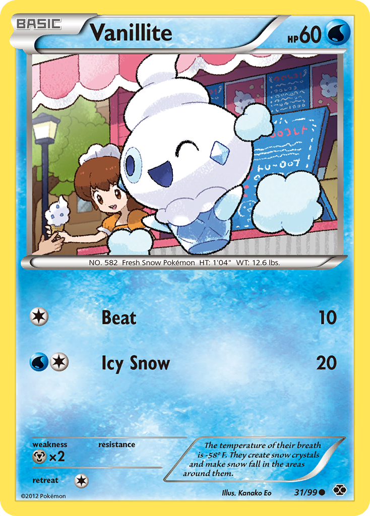 Vanillite (31/99) [Black & White: Next Destinies] | Card Merchant Takapuna