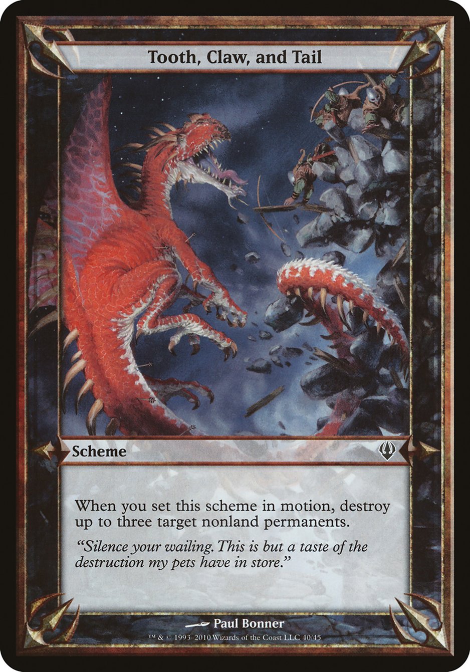 Tooth, Claw, and Tail (Schemes) [Archenemy Schemes] | Card Merchant Takapuna