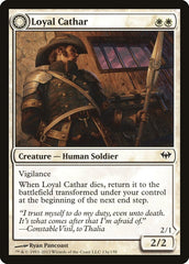 Loyal Cathar // Unhallowed Cathar [Dark Ascension] | Card Merchant Takapuna