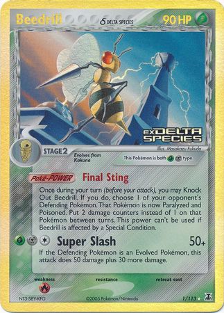 Beedrill (1/113) (Delta Species) (Stamped) [EX: Delta Species] | Card Merchant Takapuna