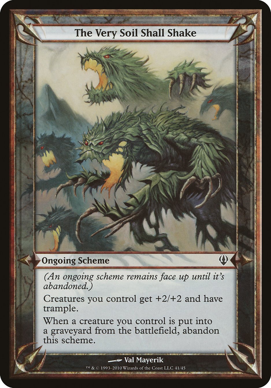 The Very Soil Shall Shake (Schemes) [Archenemy Schemes] | Card Merchant Takapuna